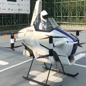Airborne car tested in Japan